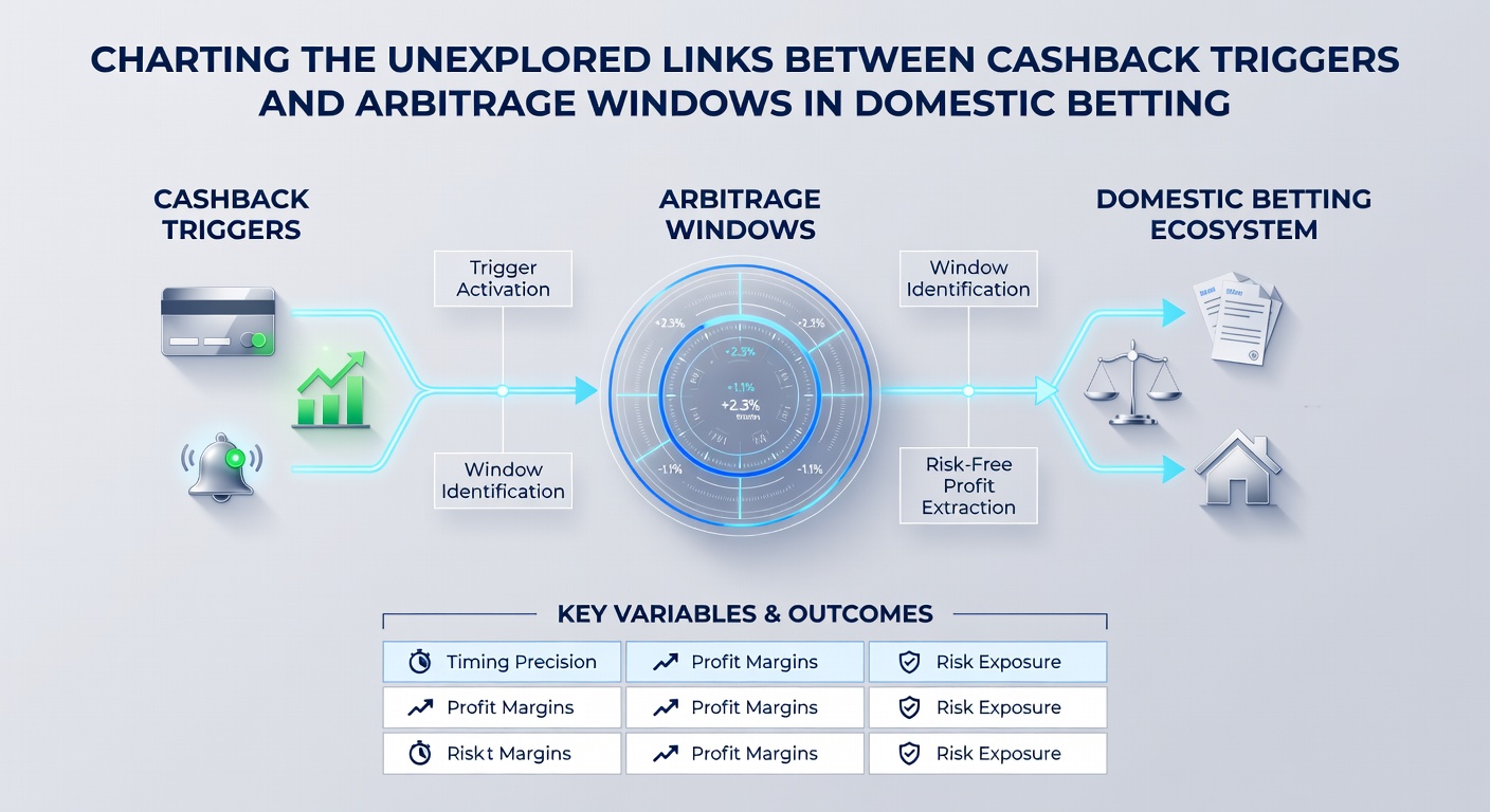 Infographic illustrating timing overlaps between cashback activations and short-lived arbitrage windows across betting operators